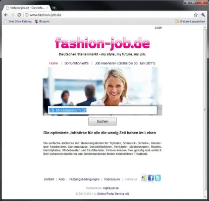 fashion-job, die Jobbörse für Berufe aus der Modebranche Bild: fashion-job, die Jobbörse für Berufe aus der Modebranche