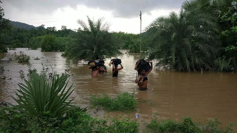 Bild: Jahrhundertflut in Kerala (Indien)