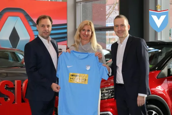 AUTOHAUS GOTTHARD KÖNIG GmbH wird Trikot-Sponsor des FC VIKTORIA 1889 BERLIN Bild: AUTOHAUS GOTTHARD KÖNIG GmbH wird Trikot-Sponsor des FC VIKTORIA 1889 BERLIN