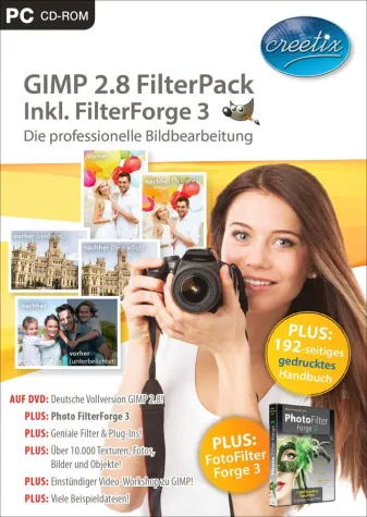 Profi-Bildbearbeitung mit GIMP plus Filterpack Bild: Profi-Bildbearbeitung mit GIMP plus Filterpack