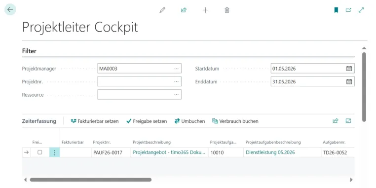 Einfach abrechnen für IT-Dienstleister: Projektleiter-Cockpit Bild: Einfach abrechnen für IT-Dienstleister: Projektleiter-Cockpit