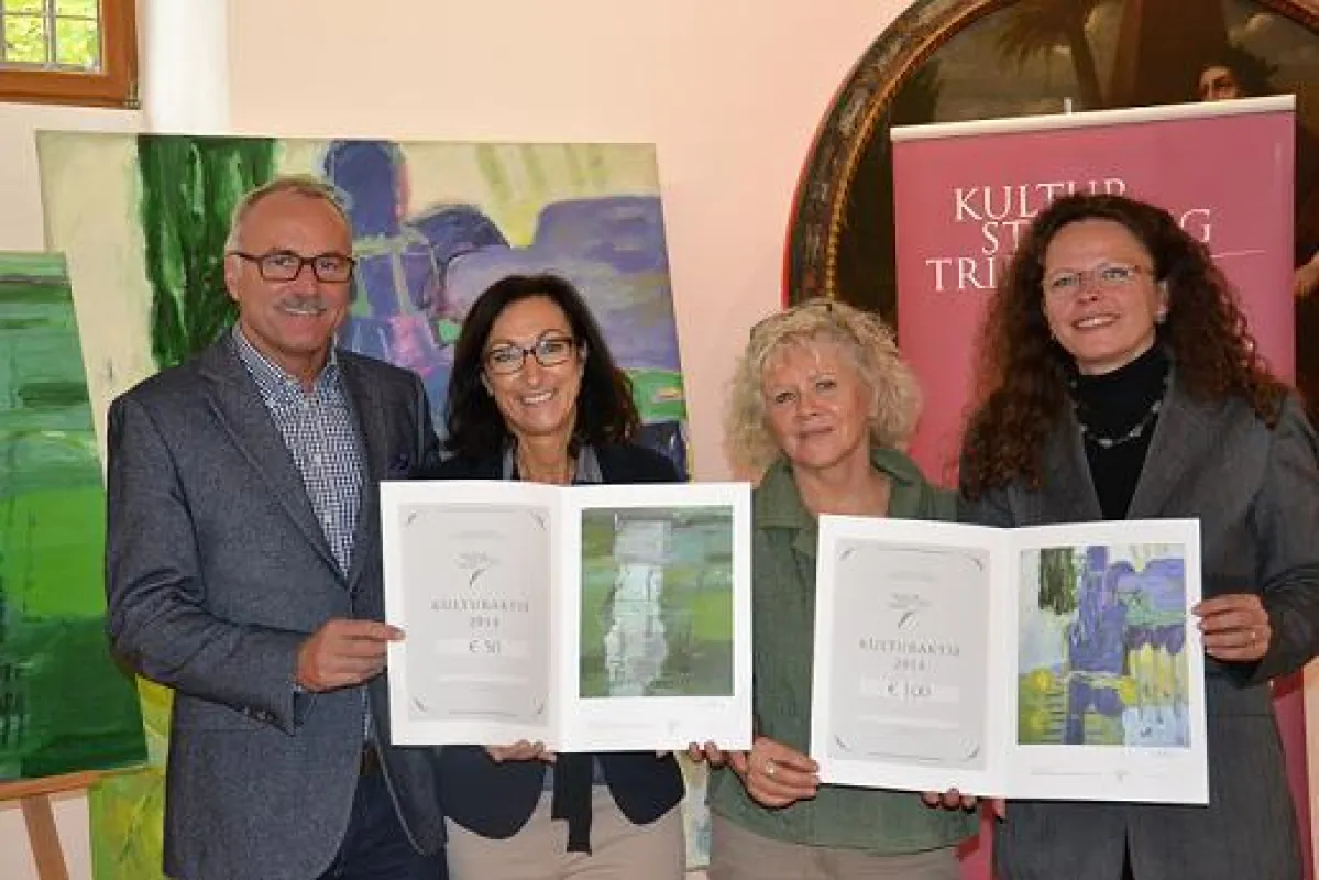 (v.l.n.r.) Engelbert Marx (Repro-Team), Hiltrud Zock, Irmgard Weber, Dr. Bärbel Schulte