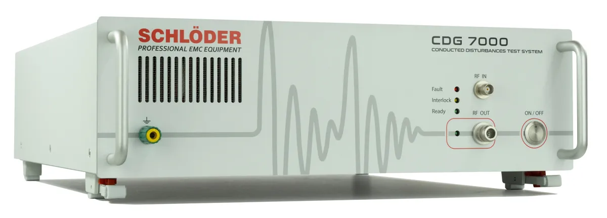 EMV-Testsystem CDG 7000 für leitungsgeführte Störgrößen (© Schlöder GmbH)