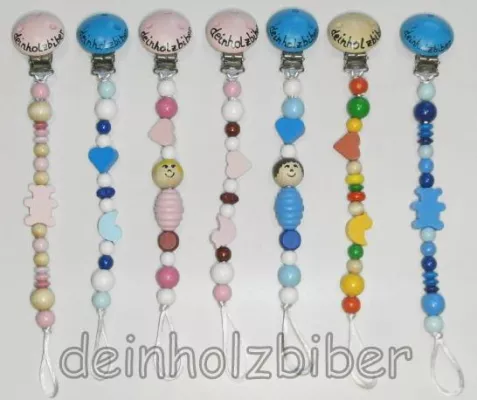 Bild: Die erste Schnullerketten Kollektion von deinholzbiber ist da