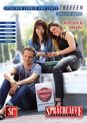 Bild: Jetzt druckfrisch: Der neue Sprachreisen Katalog 2012 von Sprachcaffe ist da