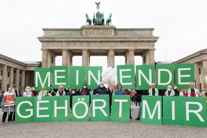 Bild: DGHS-Mahnwache "Mein Ende gehört mir!"