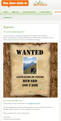 Bild: Alpen-Reporter gesucht
