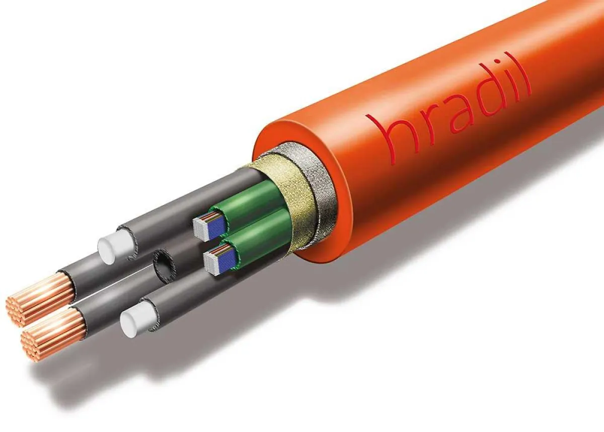 HRADIL LWL Hybridleitung in der Seitendarstellung