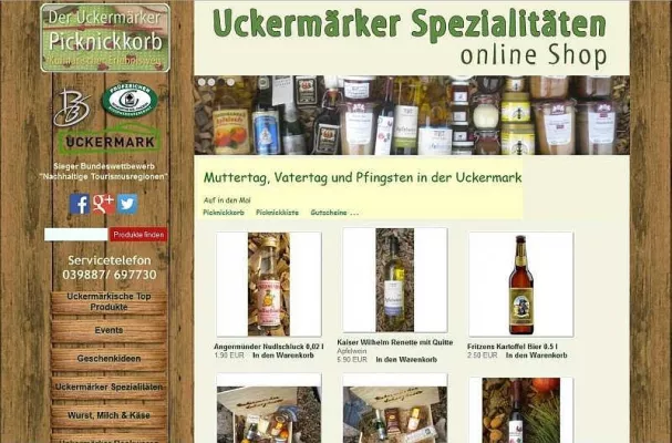 Bild: Uckermärker Spezialitäten: endlich weltweit und rund um die Uhr