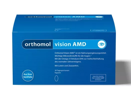 Bild: Orthomol Vision AMD aus der Versandapotheke mediherz.de stärkt das normale Sehvermögen