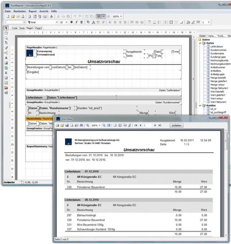 FastReport Integration