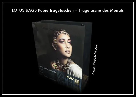 Bild: LOTUS BAGS Papiertragetaschen GmbH - Tasche des Monats "KURZ"