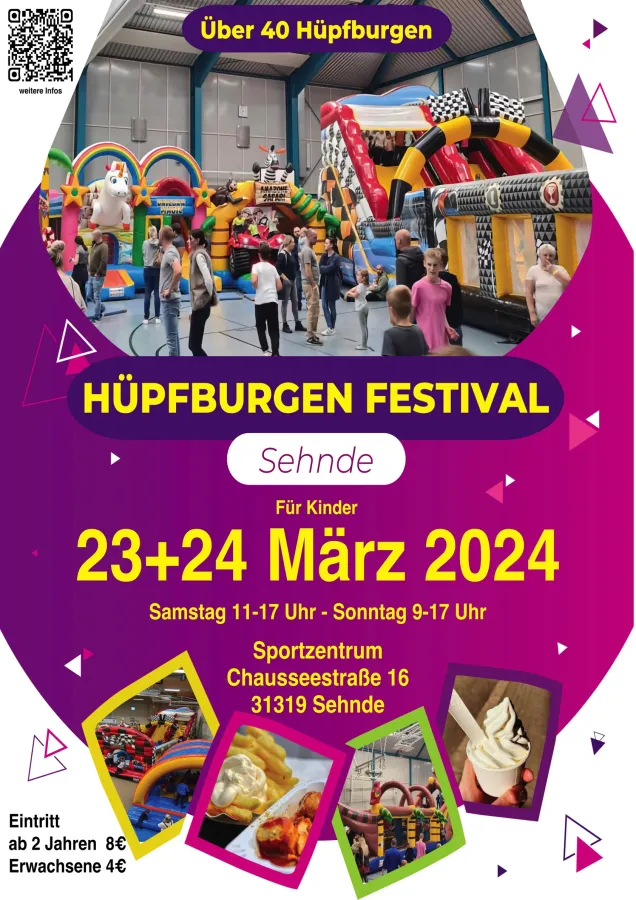Flyer Hüpfburgen Festival