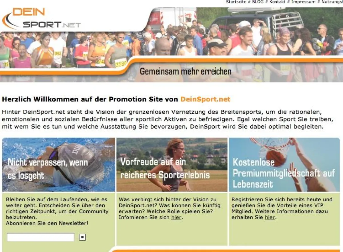 DeinSport.net für sportlich Aktive