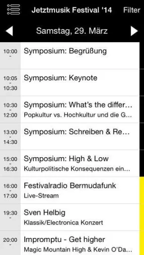 Jetztmusik-Festival-App kostenlos für iPhone und Android erhältlich Bild: Jetztmusik-Festival-App kostenlos für iPhone und Android erhältlich