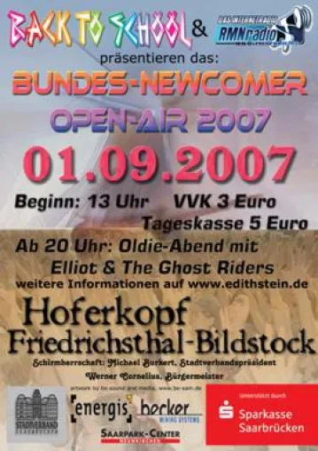 Bundes Newcomer Open Air 2007 Bild: Bundes Newcomer Open Air 2007
