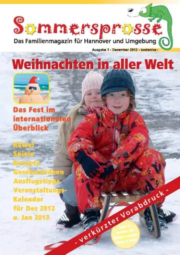 Bild: Im Dezember erscheint in Hannover die Erstausgabe des regionalen Familienmagazins Sommersprosse