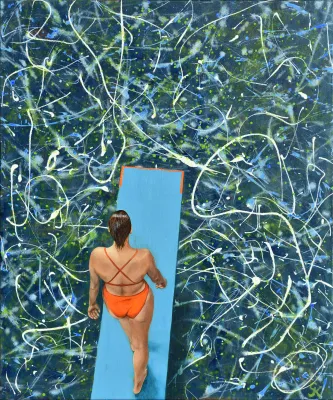 Bild: Ausstellung „Mal so, mal so“ - Acrylbilder und Zeichnungen von Gerhard Knell