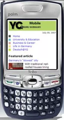 Bild: Young Germany auf dem Handy immer dabei