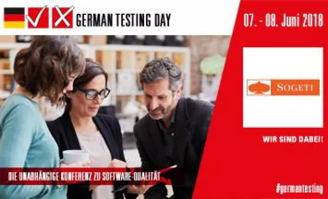 Bild: Sogeti als Platin Partner auf dem German Testing Day 2018