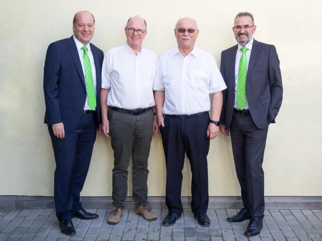 (v.l.n.r.): Frank Wildbrett, Hubert Käch, Paul Gossens und Thomas Herde.