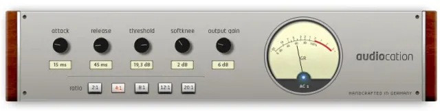 Bild: Audiocation präsentiert seinen Freeware VST-Plug-In Kompressor