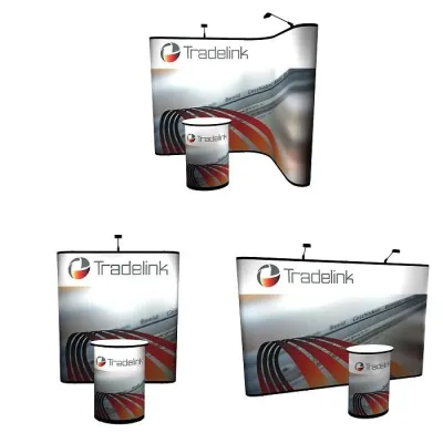 Bild: Ein Messestand-verschiedene Aufbaumöglichkeiten!