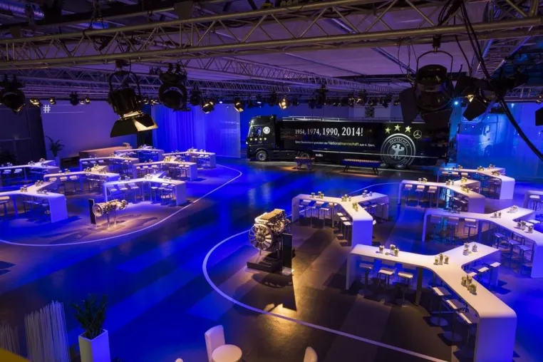 Bild: Konferenz-Setting für Daimler Trucks