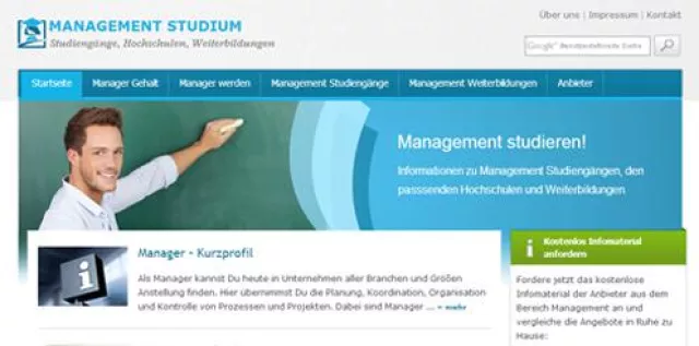 Management-Studium.net – Ausbildungswegweiser für zukünftige Manager Bild: Management-Studium.net – Ausbildungswegweiser für zukünftige Manager