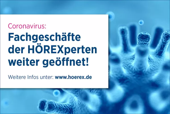 Bild: Coronavirus: Fachgeschäfte der HÖREXperten bieten weiter den für Hörgeräteträger notwendigen Service