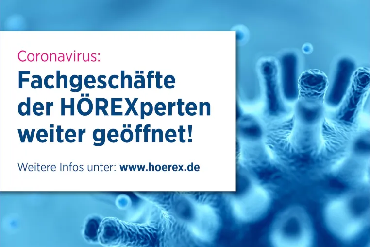 Bild: Coronavirus: Fachgeschäfte der HÖREXperten bieten weiter den für Hörgeräteträger notwendigen Service
