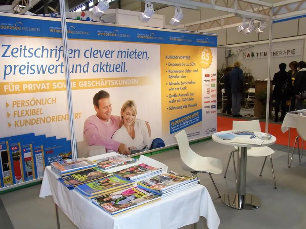 Messestand vom Weißgerber Lesezirkel