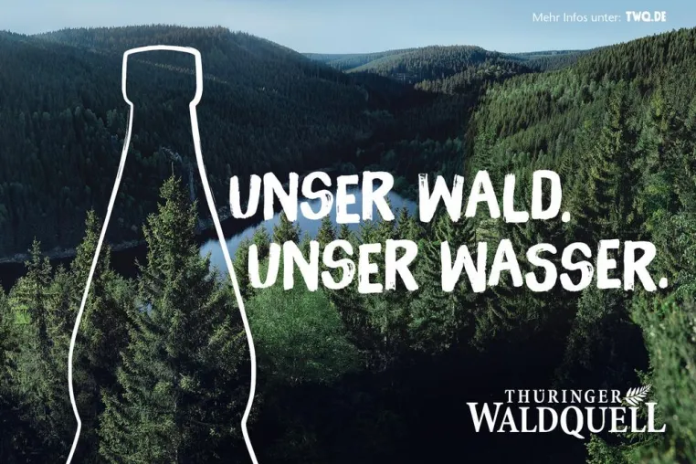 Bild: „Unser Wald. Unser Wasser.“: Thüringer Waldquell startet mit neuer Markenkampagne