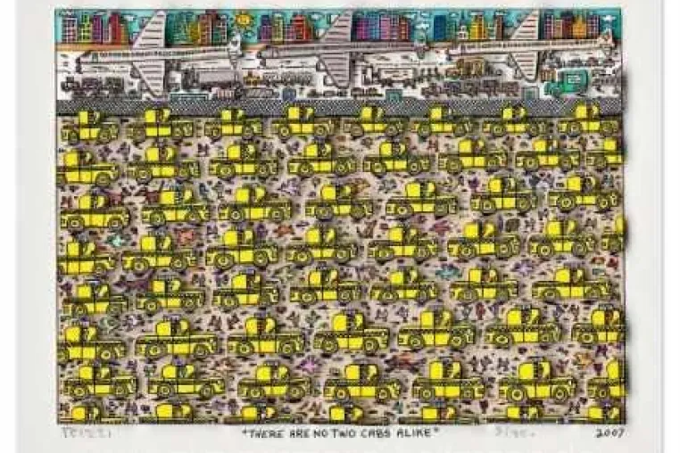 Bild: James Rizzi entwirft Briefmarken für die Deutsche Post / Neue Arbeiten