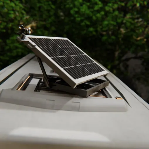 Bild: Der Solar-Tracker SUNSEEKER von inter BÄR - Intelligente Solartechnologie für mobile Freiheit! 