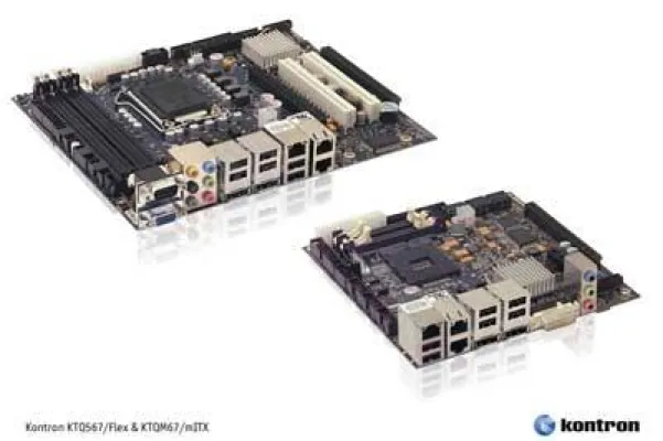 Bild: Zwei neue Kontron Embedded Motherboards mit der zweiten Generation der Intel Core i3/i5/i7 Prozessoren