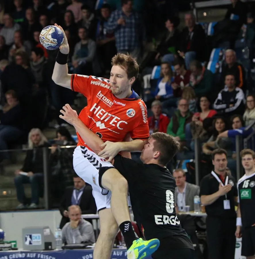 (Foto: hl-studios, Erlangen): HC-Erlangen: Nikolai Link für Nationalmannschaft nominiert