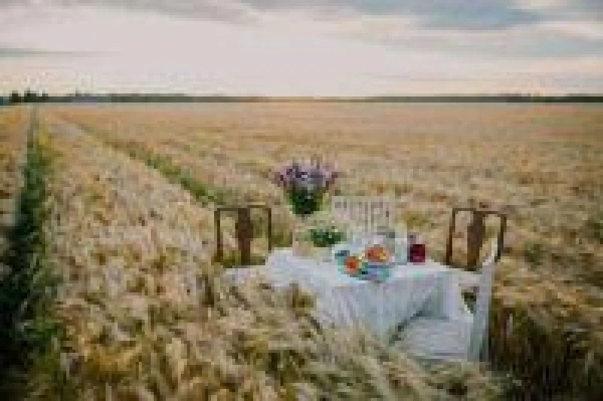 Dinner in the field. Bildnachweis: Kerli Sosi