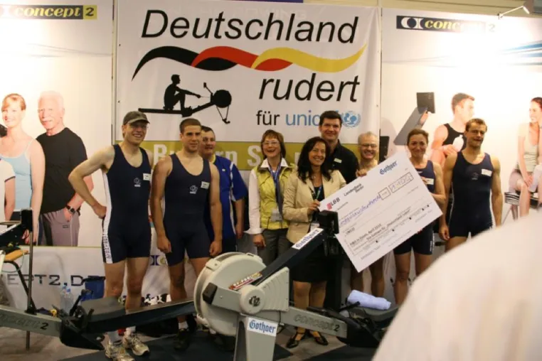 Bild: Neuer Weltrekord: 362.545 Meter beim 24 Stunden-Tandemrudern