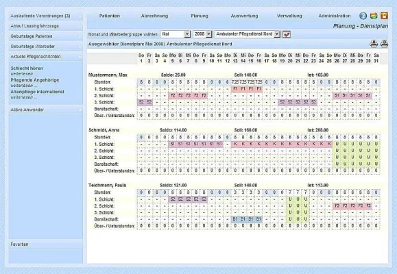 Neue Pflegesoftware für Apple Macintosh, Linux und Smartphones Bild: Neue Pflegesoftware für Apple Macintosh, Linux und Smartphones