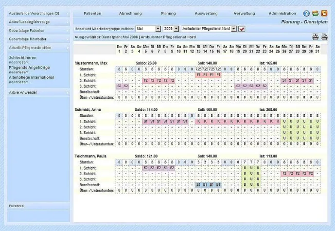 Bild: Neue Pflegesoftware für Apple Macintosh, Linux und Smartphones
