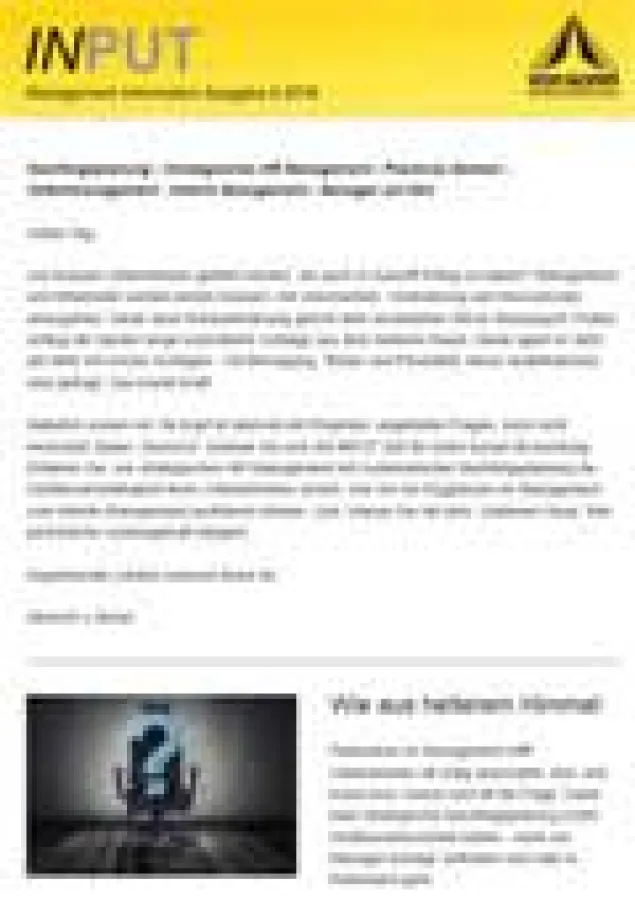 INPUT Mangement Information