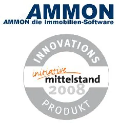 AMMON die Immobilienmaklersoftware wurde als Innovationsprodukt 2008 ausgezeichnet Bild: AMMON die Immobilienmaklersoftware wurde als Innovationsprodukt 2008 ausgezeichnet
