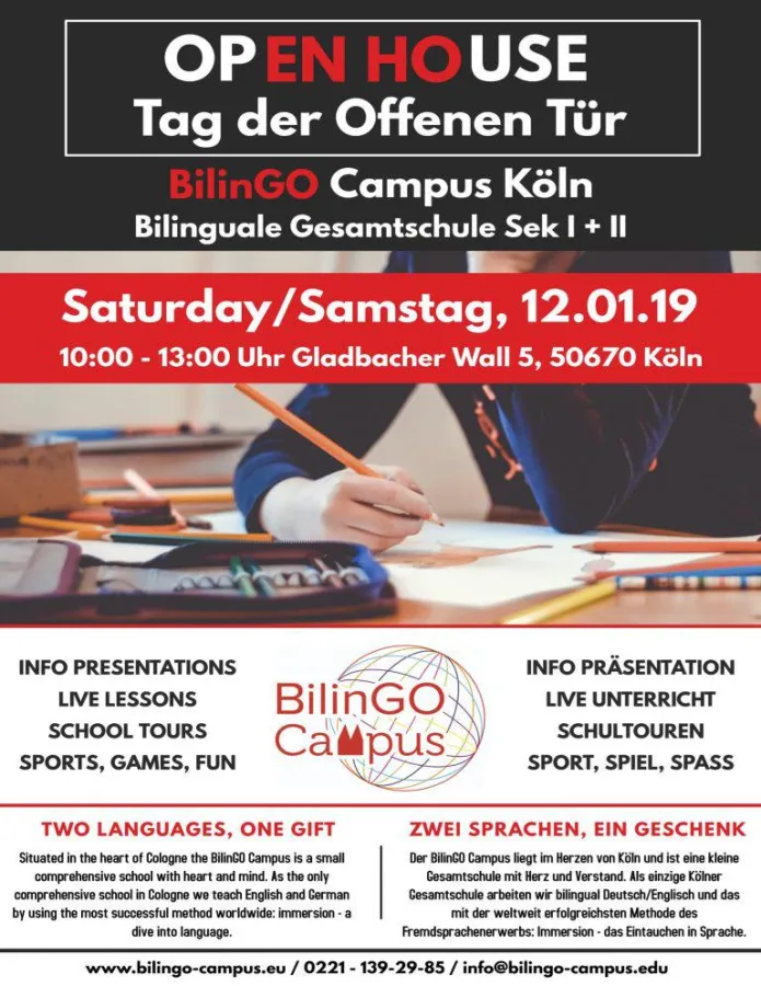 Open Day am  BilinGO Campus Köln