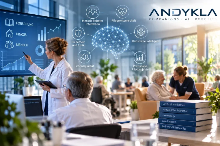 Vom Labor in den Alltag: ANDYKLA will humanoide Robotik unter realen Bedingungen in der Pflege untersuchen Bild: Vom Labor in den Alltag: ANDYKLA will humanoide Robotik unter realen Bedingungen in der Pflege untersuchen