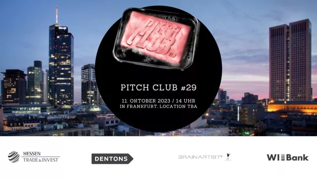 Bild: Pitch Club #29 am 11. Oktober 2023 ab 14 Uhr in Frankfurt am Main