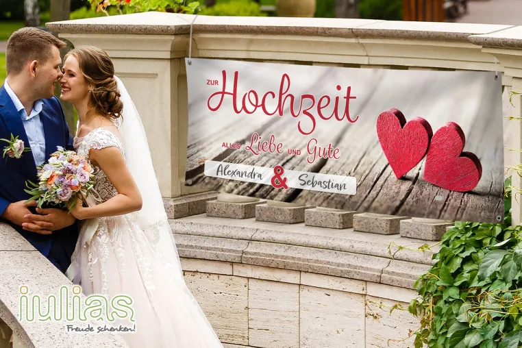 Hochzeitsbanner und Poster von iulias.de: Persönliche Deko für unvergessliche Momente Bild: Hochzeitsbanner und Poster von iulias.de: Persönliche Deko für unvergessliche Momente