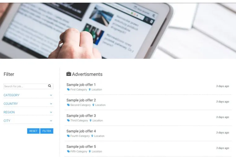 Bild: Einführung des Unatrix Job Widgets
