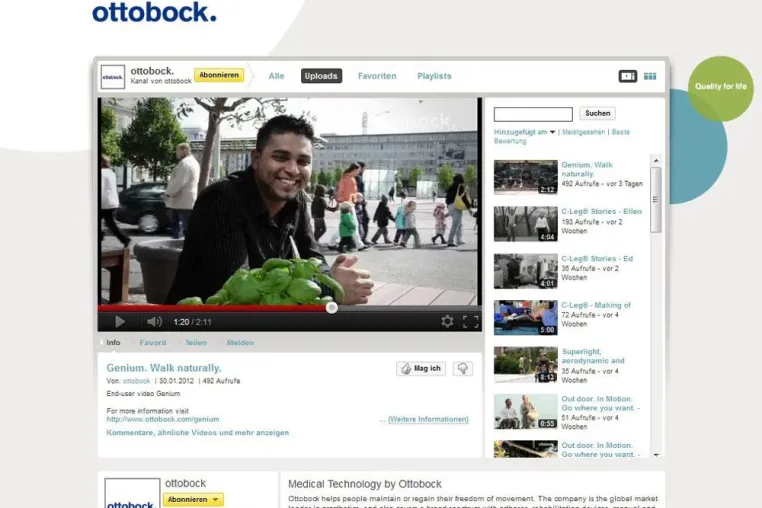Bild: Ottobock YouTube-Channel