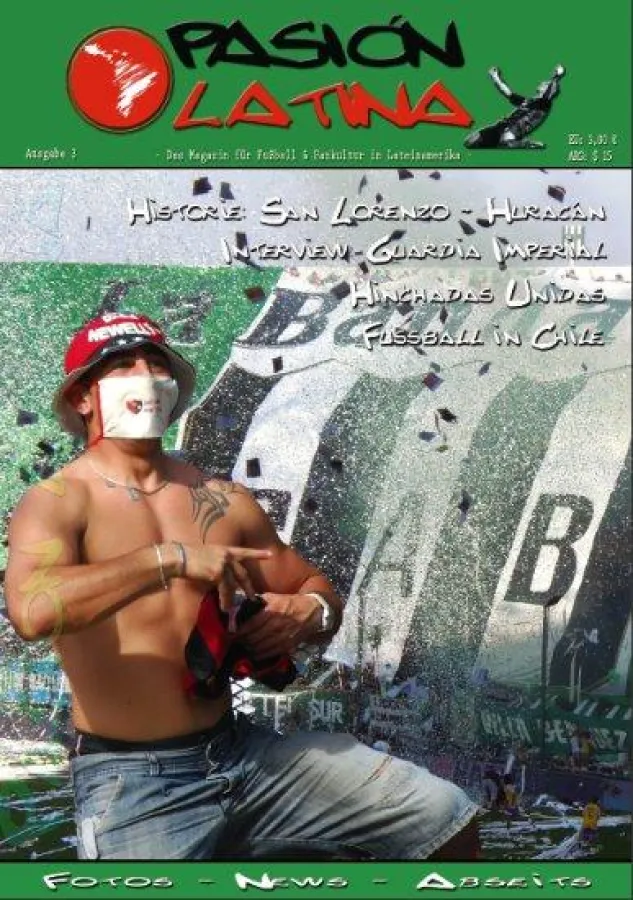 Die neue Ausgabe von Pasión Latina im Hochglanz-Design.